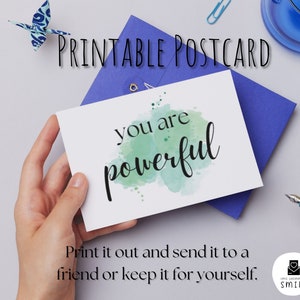 Vous êtes puissant - Carte postale à téléchargement numérique