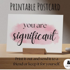 Vous êtes important - Carte postale à téléchargement numérique