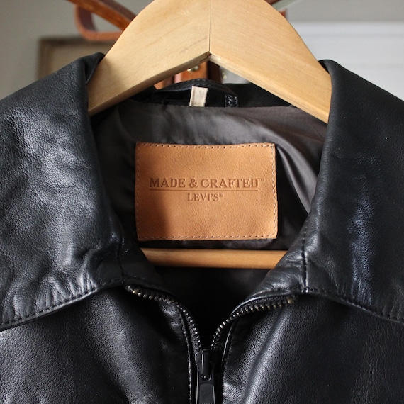 Levi's Made & Crafted Black Leather Trucker Jacket – XS - Etsy