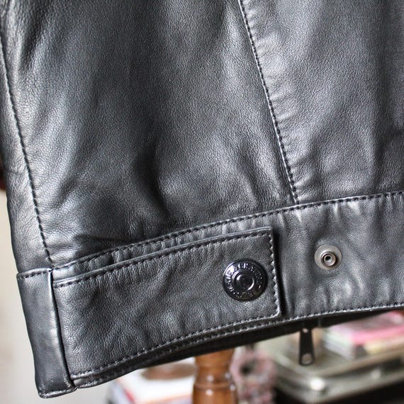 Levi's Made & Crafted Black Leather Trucker Jacket – XS - Etsy