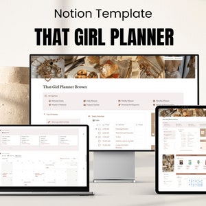Diese Mädchen Planer Notion Vorlage, Digitaler Planer, Notion Dashboard, Notion Kalender, Notion Life Planner, Notion Ästhetik, Leben