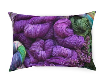 Violet Yarn Dreams Cushion