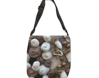 Wool and Mushrooms Adjustable Tote Bag