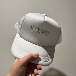 Hand embroidered trucker hat image 2