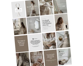 30+ Editable Therapist Instagram Templates Mental Health Instagram Templates  Psychologist Social Media Template Mental Health Awareness