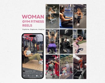Woman Gym Fitness Video Reels Bundle 850+ Fitness Reels Bundle Women Viral Gym Workout Videos