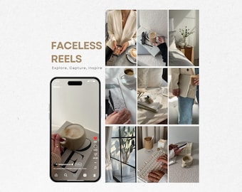 1900+ Faceless Video Reels Bundle MRR & PLR Aesthetic Faceless Reels Faceless Marketing Neutral