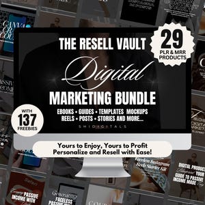 digital marketing bundle faceless resell digital products marketing bundle digital product bundle PLR MRR faceless products passive income