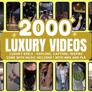 2000+ faceless luxury reels mrr plr luxury faceless reels with music luxury rich reels women reels luxury reels luxury women reels luxury