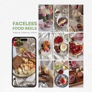 950 Faceless Food Reels Social Media Video Bundle Cooking Nutrition Smoothies Instagram Reels  Gut Health Reel Videos Food Instagram Reels