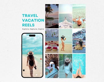 600+ Travel Reels Video Bundle | PLR MRR (Canva Editable)