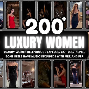 200+ luxury women videos women luxury reels video PLR MRR luxury babe reel videos  luxury woman reels video instagram luxury reels pack