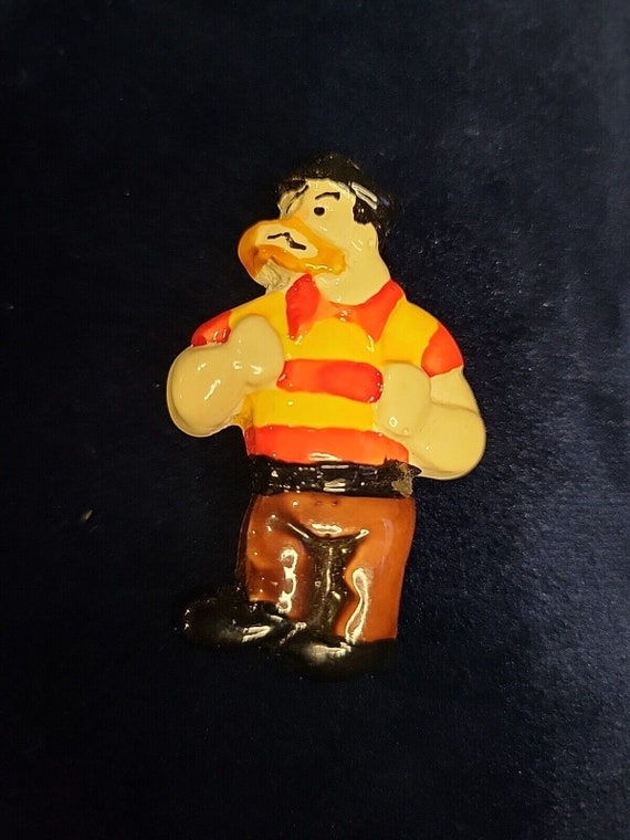 Bluto from Popeye the Sailor Pin Brooch Vintage Si