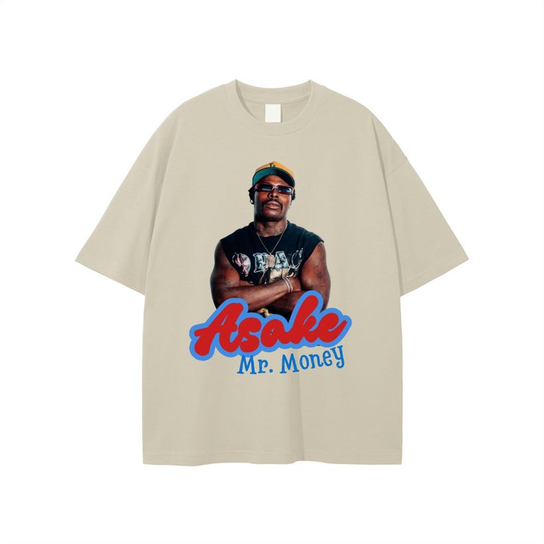 T-shirt graphique vintage Asake : t-shirt streetwear afrobeats image 9