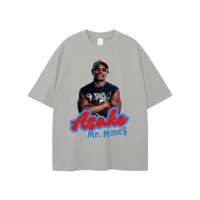 T-shirt graphique vintage Asake : t-shirt streetwear afrobeats image 1