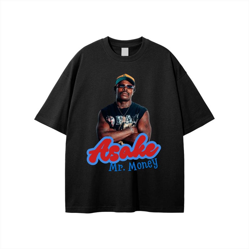 T-shirt graphique vintage Asake : t-shirt streetwear afrobeats image 3