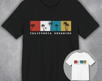 California Dreaming Shirt, Vintage Aesthetic T-Shirt, California Lovers Tee, Trendy Palm Tree Graphic Tee, Vacation Graphic Tee, Beach Vibe