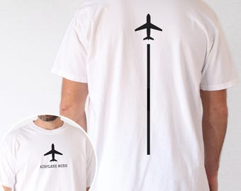 Airplane Mode T-Shirt, Double-Sided Travel Tee, Comfortable Flying Shirt, Vacation Adventure Shirt, Jetsetter Gift Shirt, Travel Mode Shirt