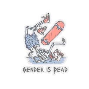 Gender is Dead Kiss-Cut Stickers, Gender, LGBTQ gifts, Queer gifts, Social change stickers