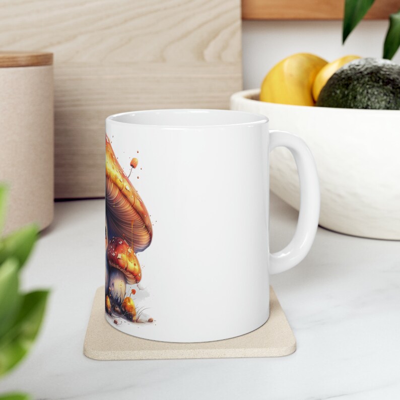 Mushroom Mug, Fungi, Cute Mug, Mushrooms, Coffee, Tea, Watercolor