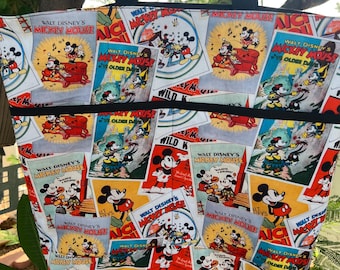 Borsa tote, borsa a mano, borsa della spesa ispirata a Disney, Topolino e Minnie