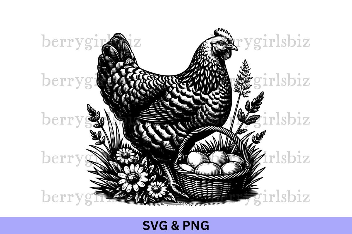 Chicken Vector Files Chicken SVG PNG, Chicken and Eggs, Chicken Svg, Chicken Png, Chicken ...