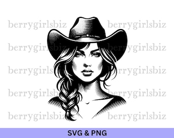 Cowgirl SVG PNG, Cowgirl svg, Cowgirl png, Cowgirls, Cowgirl Clipart, Western Clipart, Country Girl, Horse Girl, Farm Girl, Digital Download