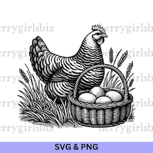 Huhn SVG PNG, Huhn Clipart, Huhn svg, Huhn png, Huhn png Datei, Huhn vektordatei, Hühner, Tiere auf dem Bauernhof, digitaler Download