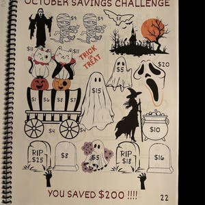 150K+ Savings Challenge Book (Regular paper with laminated front and back cover) image 5