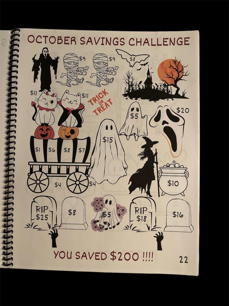 150K+ Savings Challenge Book (Regular paper with laminated front and back cover) image 5