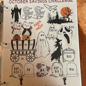 150K+ Savings Challenge Book (Laminated paper with binder)Reusable image 9