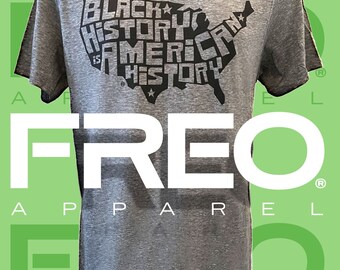 Light Gray," Black history is American History T-shirt