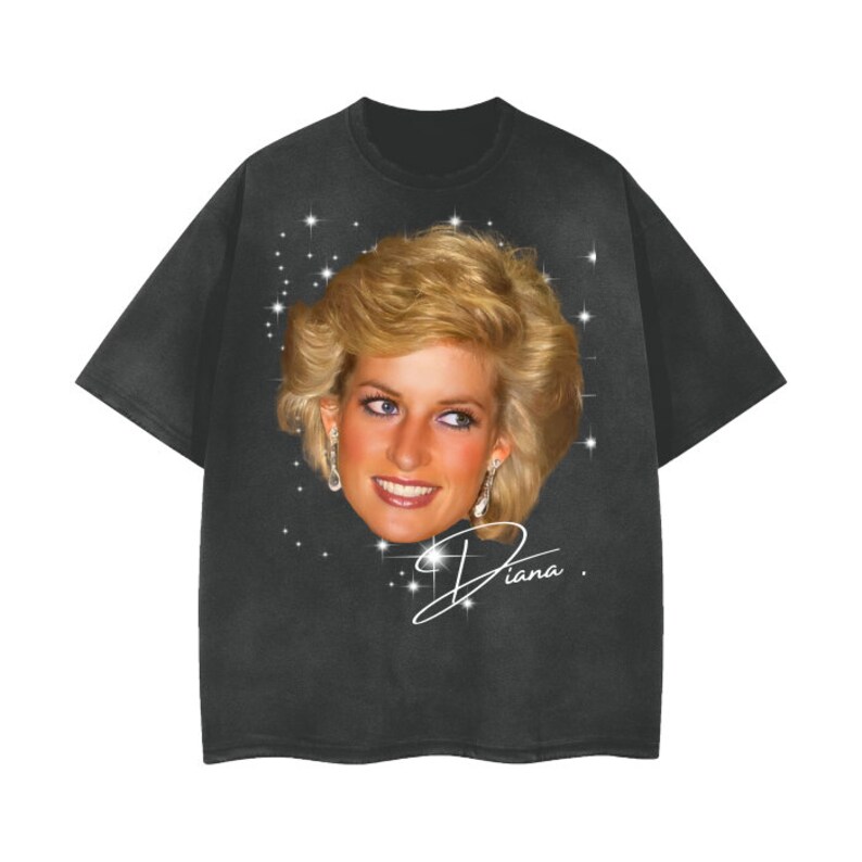 Princess Diana Streetwear Unisex Washed Effect Vintage T-shirt - Etsy