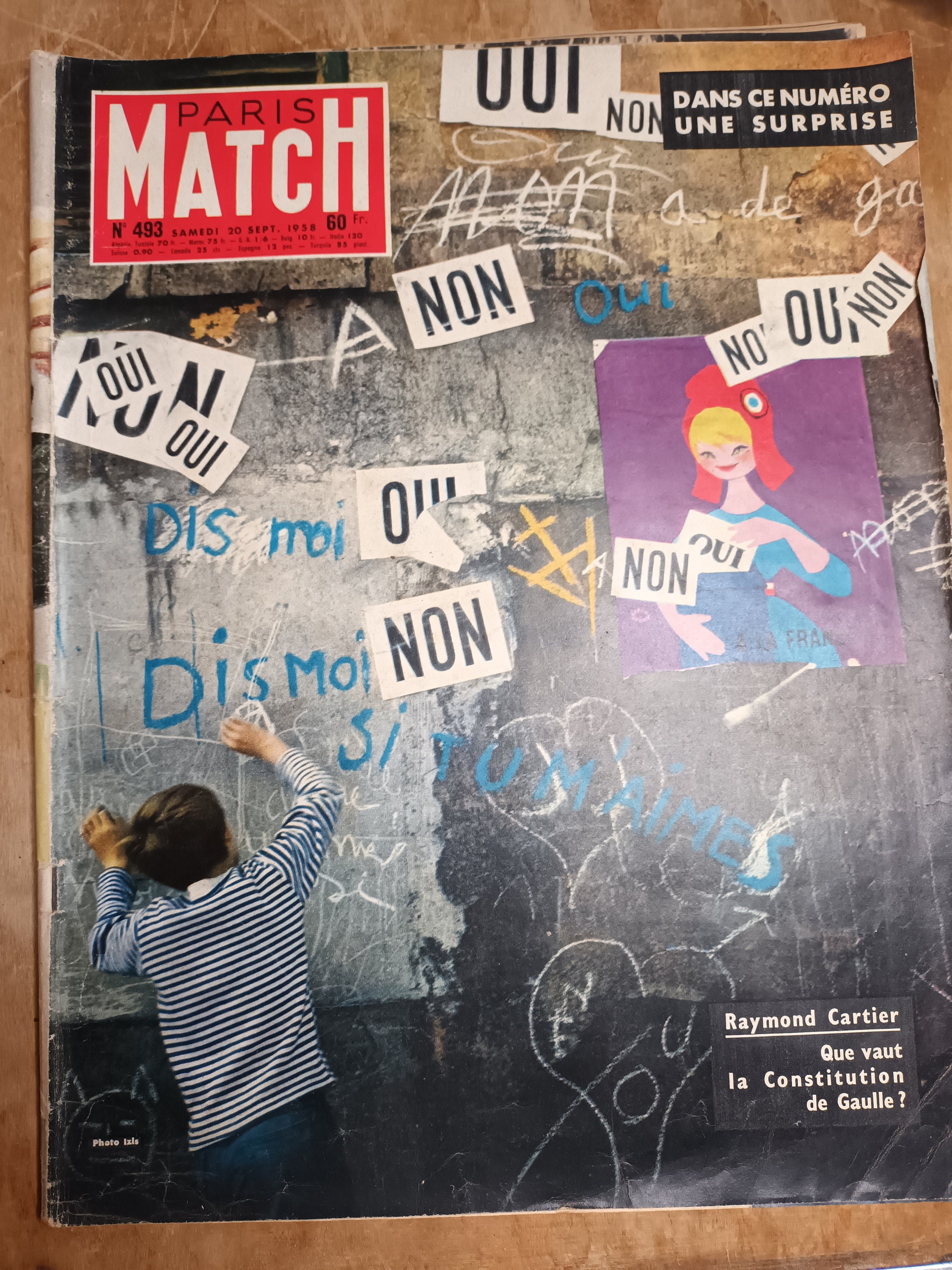 パリスマッチ　1958年９月号　Ｎｏ493 アンティーク Paris Match Magazine N 493 - September 1958 - Etsy