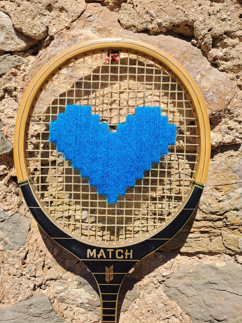 Vintage Elan Badminton Racket Embroidered With 