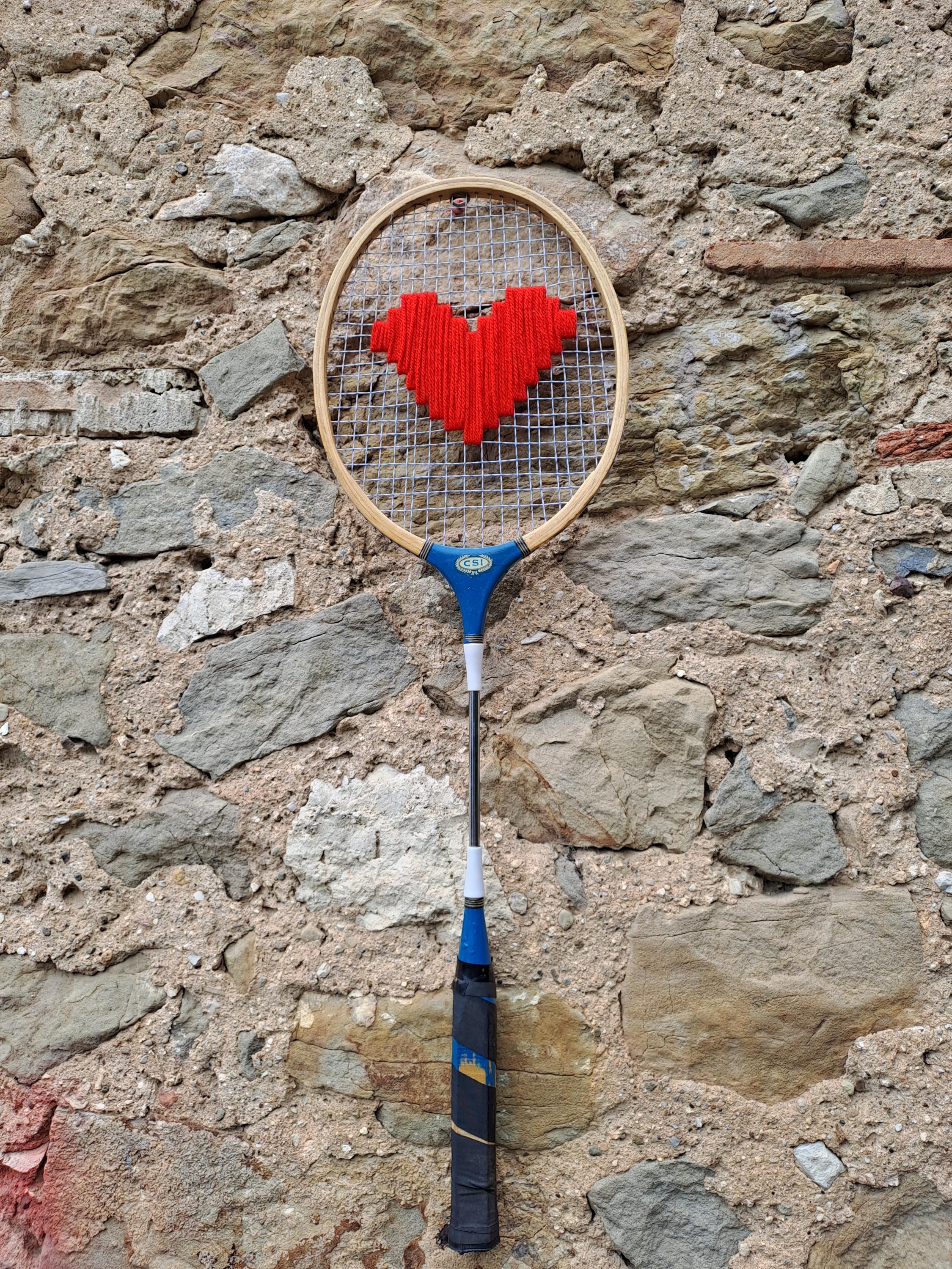 Vintage CSI Badminton Racket Embroidered With 