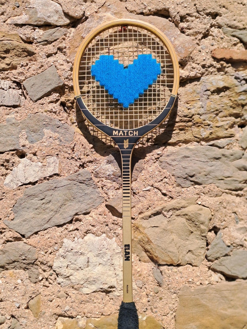 Il Racket Vintage Elan Badminton Racket Embroidered With