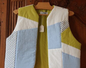 Gilet de berger Patchwork matelassé