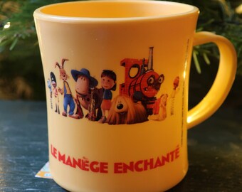 Vintage plastic mug &quot;The Magic Roundabout&quot;