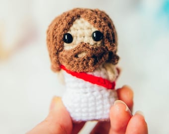 Jesus Christ Mini Amigurumi Crochet Pattern + Video Tutorial | ENGLISH PDF