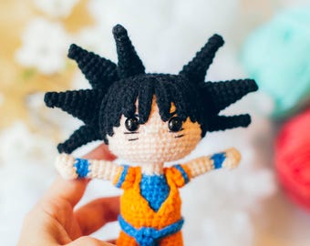 Saiyan Warrior Crochet Pattern PDF | Amigurumi Doll with Video Tutorial