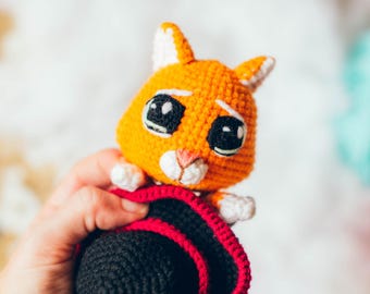 Mischievous Puss in Shoes PDF Crochet Pattern