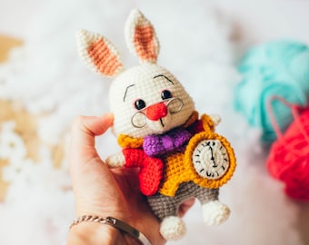 White Bunny Crochet Pattern PDF | Cute Amigurumi Plush | LARGE or SMALL