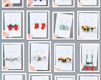 14  Micro Crochet Earring Patterns || PDF