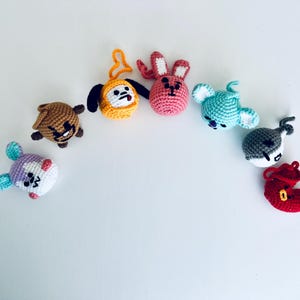 BT21 Character Keychains Crochet Pattern PDF