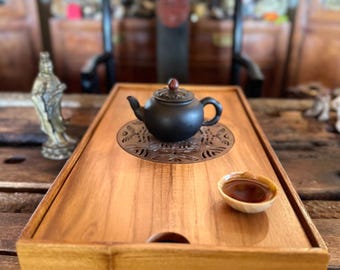功夫チーク材の茶壇