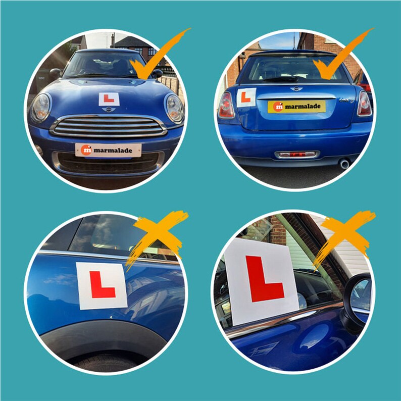 Learning License Sticker Legal Learner L Driver Plate Sticker Clipart | Instant Download ...
