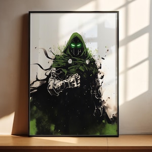 Dr. Doom Poster • Druckbare Wandkunst • Digitaler Download • Film Wandkunst • Comic Buch Wohnkultur