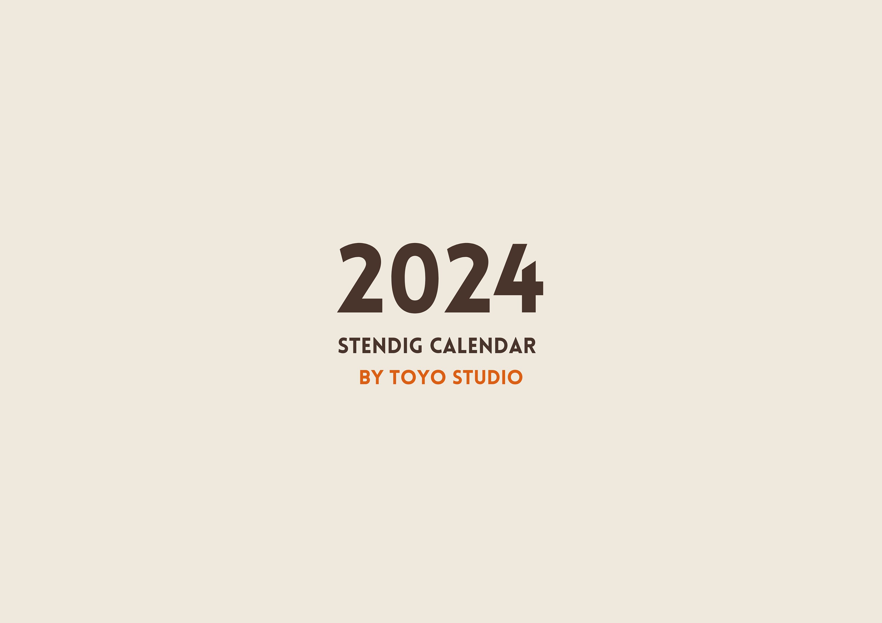 2024 Digital Stendig Calendar Oversized Large Printable Calendar
