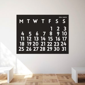 Calendario digital pared hotsell